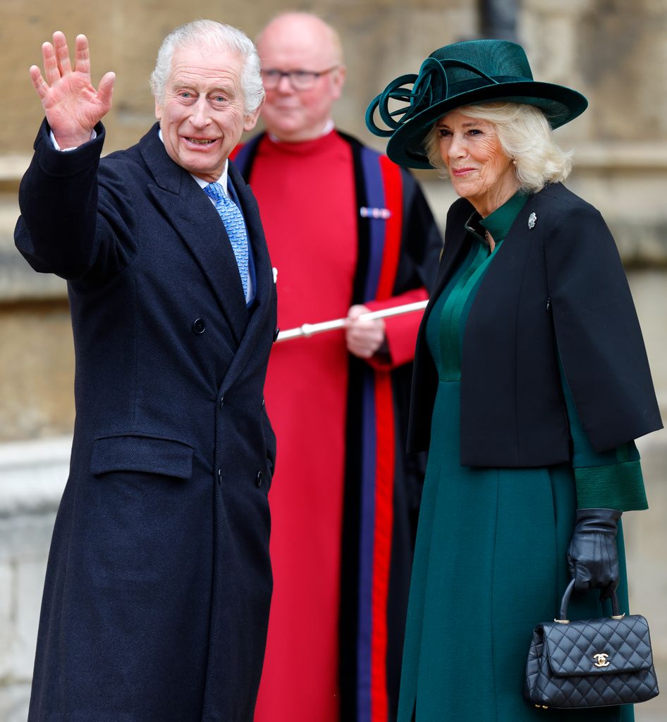 Queen Camilla was most recently pictured with the quilted Chanel bag in March