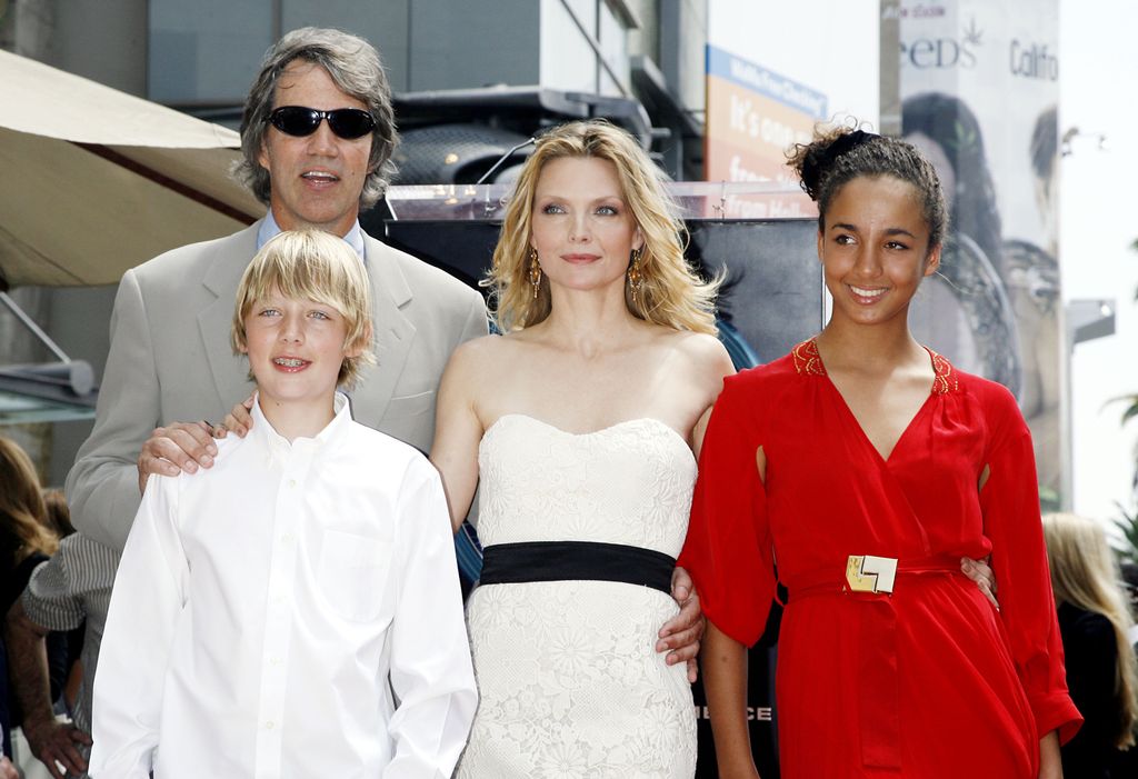 Michelle Pfeiffer; her husband, producer David E. Kelley; her son John and daughter Claudia in 2007