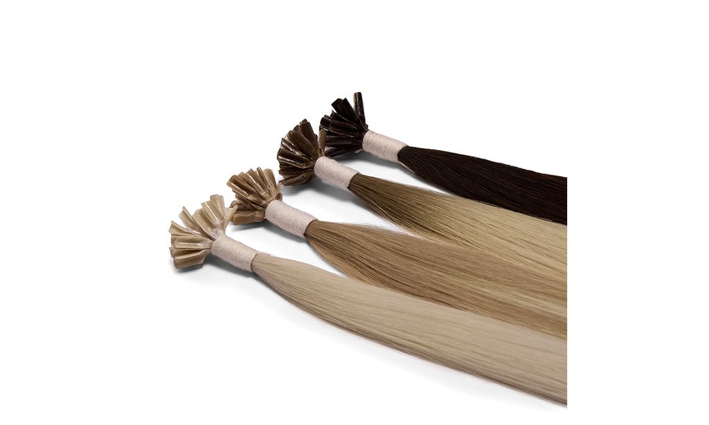 group of hair extensions
